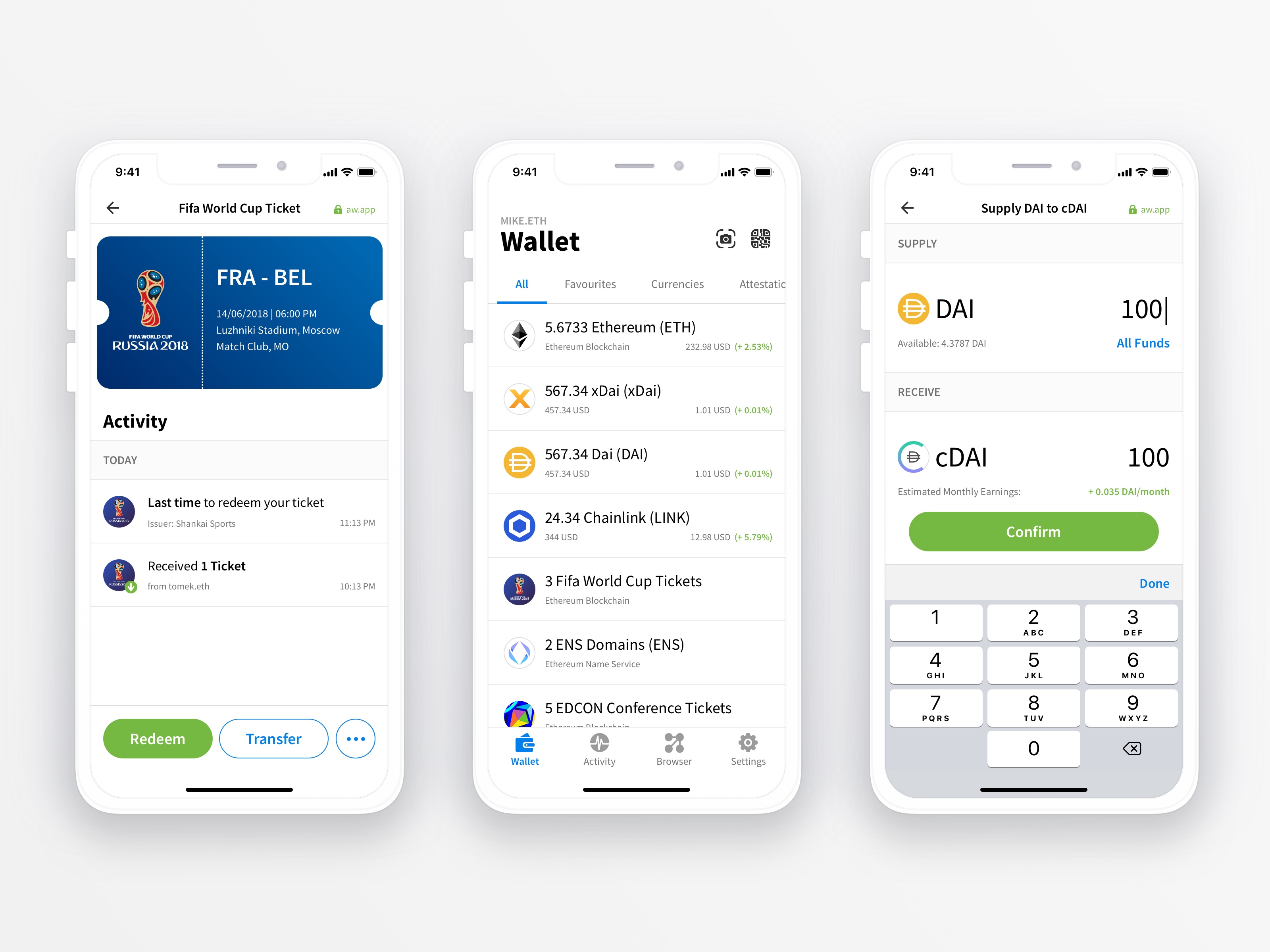 alphawallet open source wallet ios preview