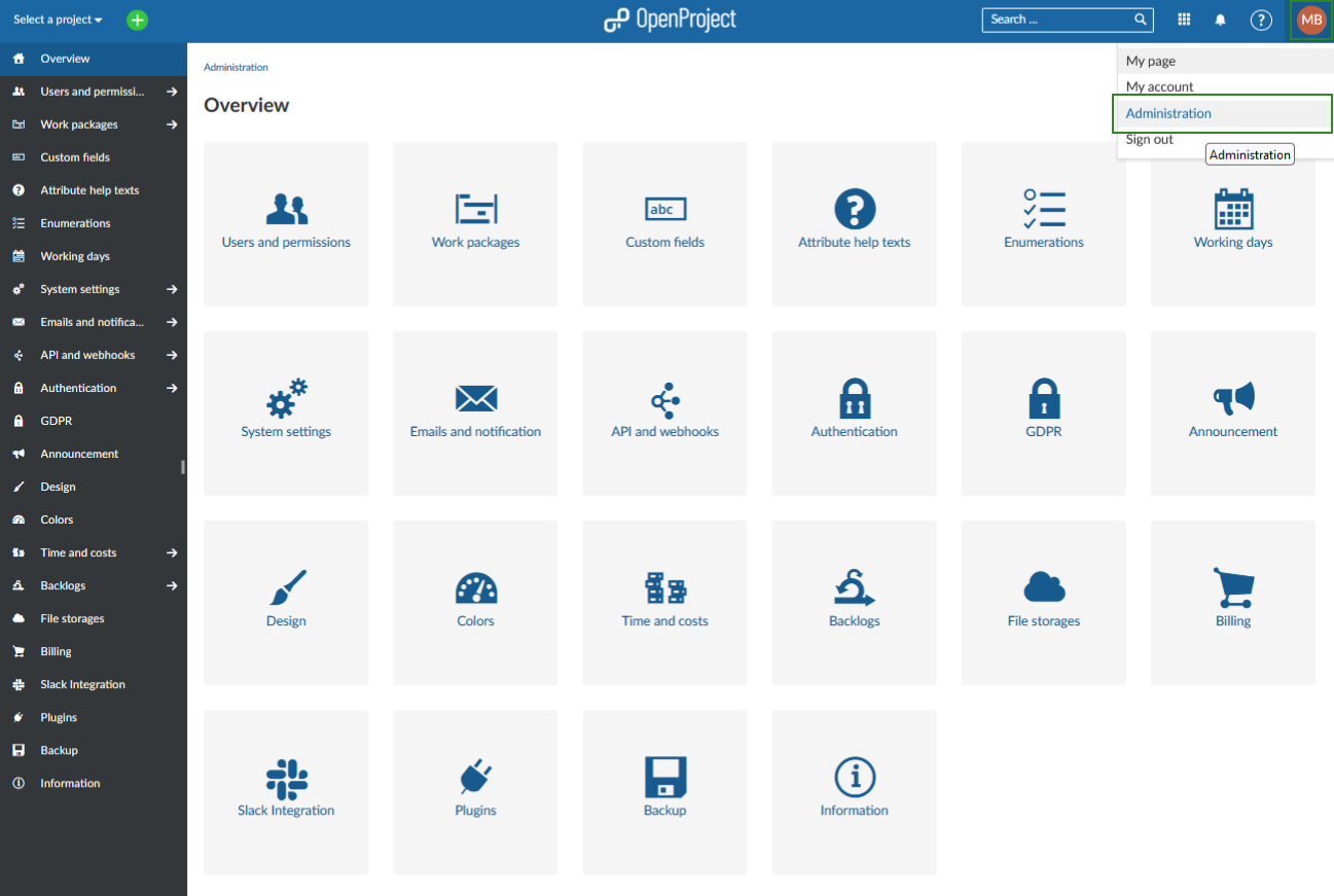 openproject_system_administration_start_page