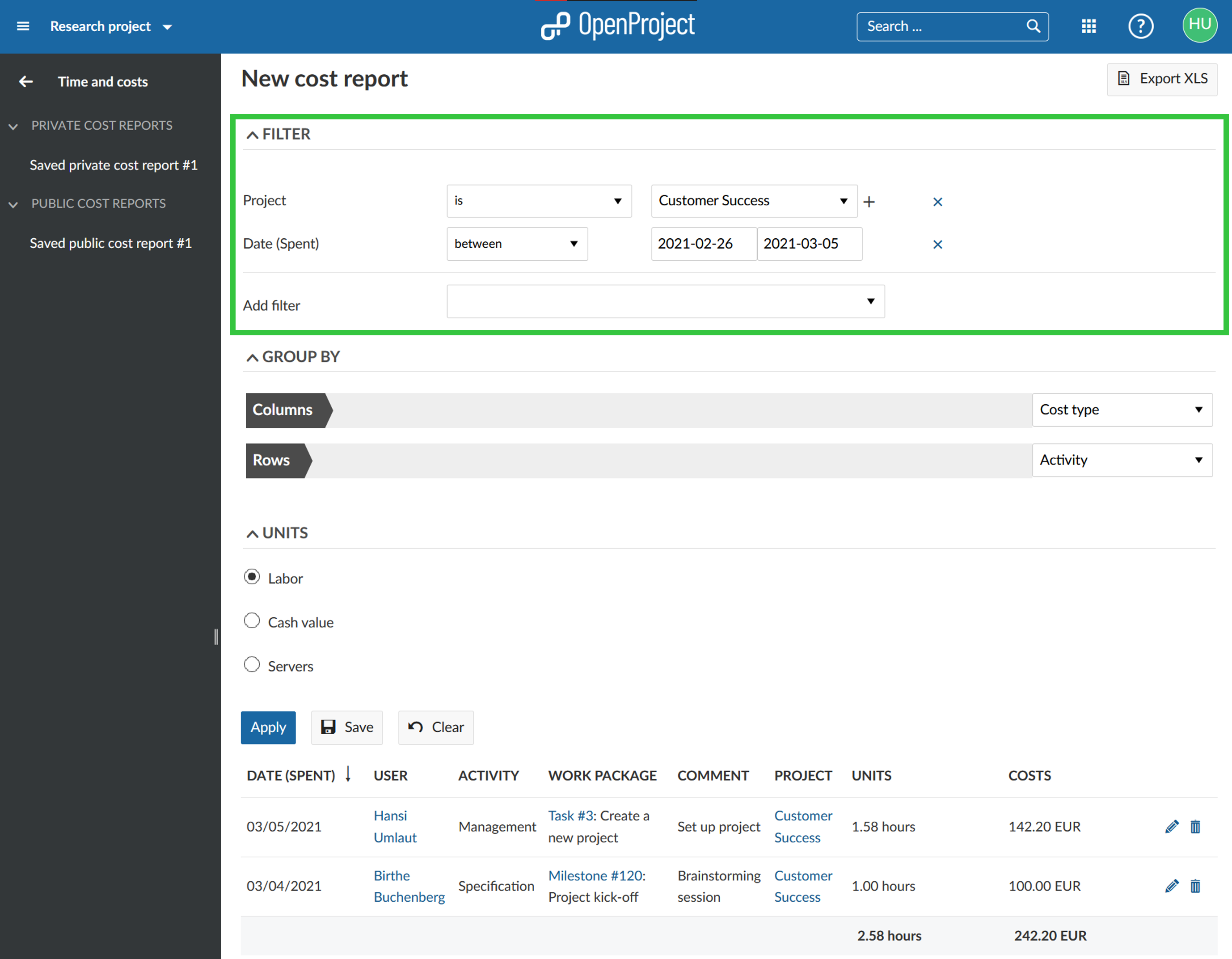 filter-time-and-costs-report