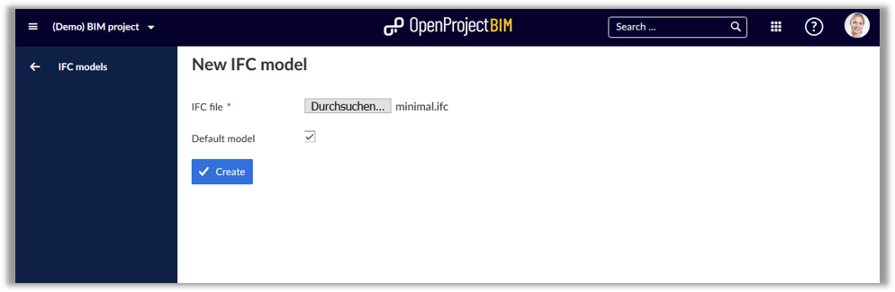 OpenProject-BIM_upload-IFC-model