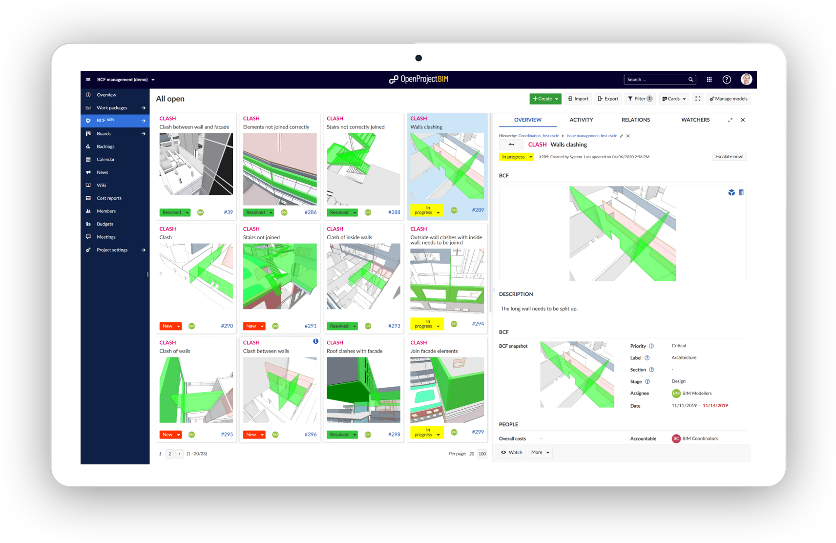 BCF-management-split-screen-details