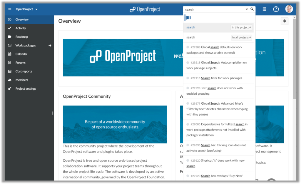 OpenProjectSearch