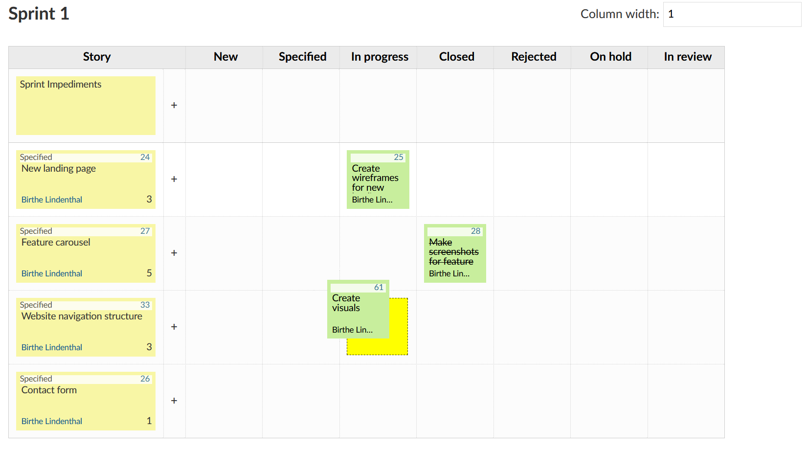 drag and drop taskboard