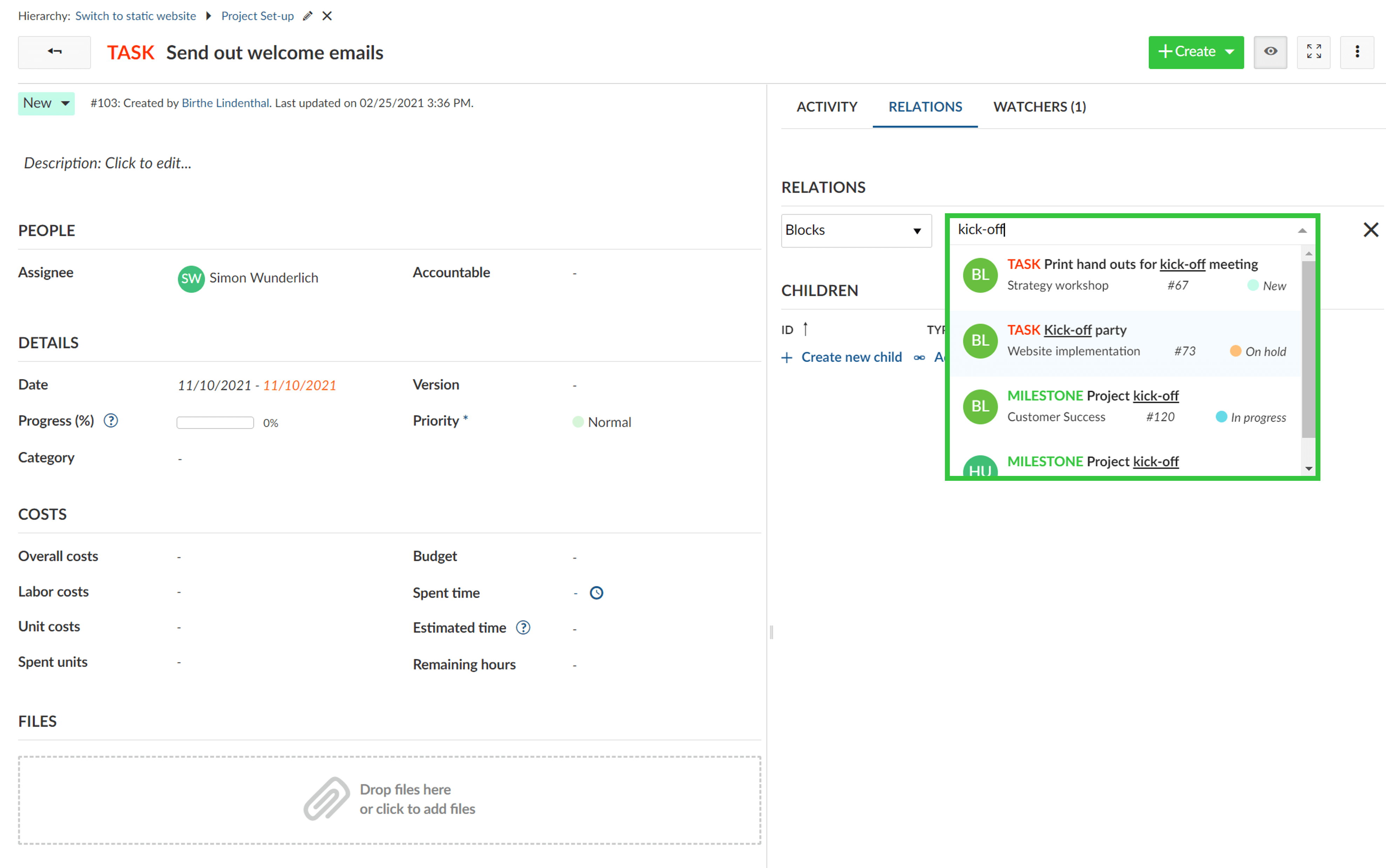 work-package-auto-completion