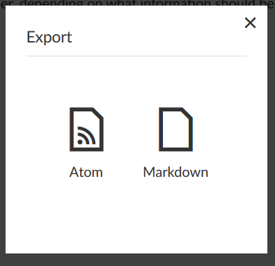 wiki-export-options