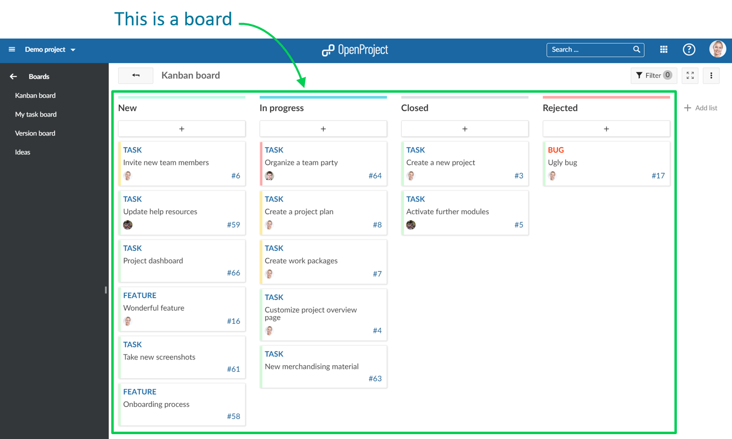 OpenProject-Boards_Overview