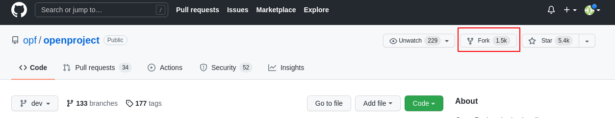 fork openproject