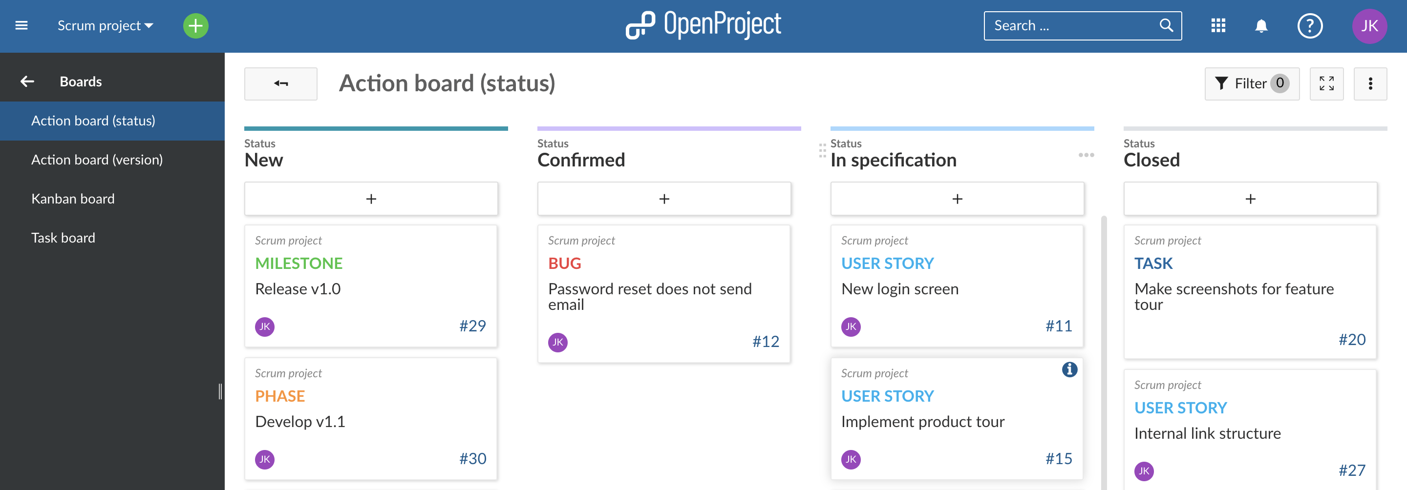 creat status board