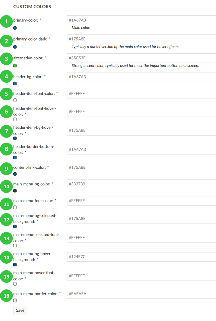 Sys-admin-design-custom-colors