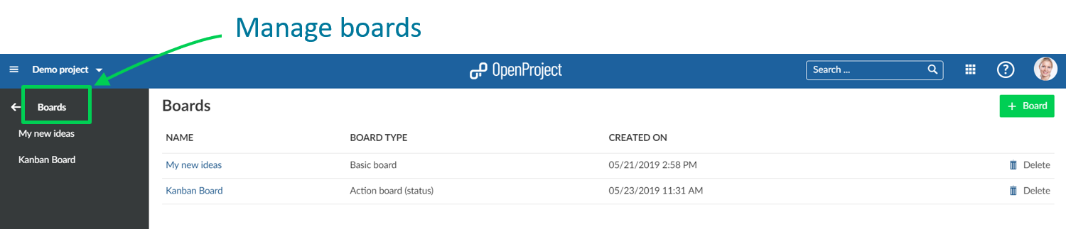 OpenProject-manage-boards